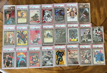 Massive lot of graded and ungraded cards