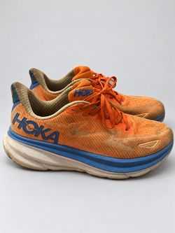 Hoka Shoes – Orange/Blue