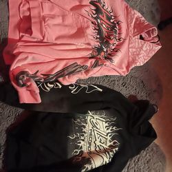 Hellstar Hoodies Size M Black And Size L Pink