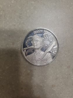 American Music Icons Buddy Holly High Relief 2 Oz 999 Silver Coin 