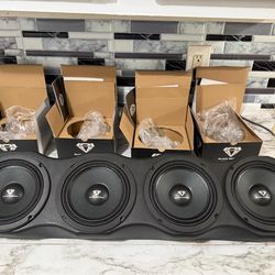 Speaker rack black diamond 6.5