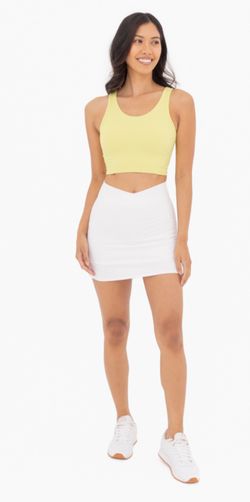 Venice Cut Out Cropped Bra Top Black   Skort & Sport Bra Sets prices: $55  SALeS! SALES! Original: $55 Current price is: $29 Say goodbye to boring gym