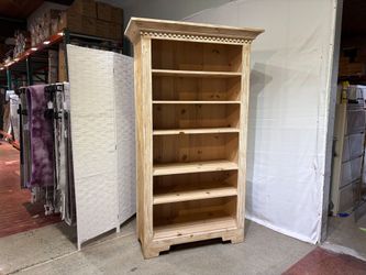 Rustic Cream Crackle Finish Bookcase