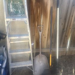 8ft Step Ladder And Yard Tools . Must Go