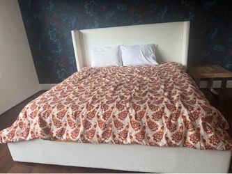 King size bed mattress and frame