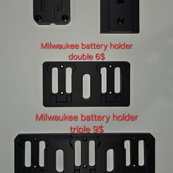 Batter And Tool Organizer For Dewalt/Milwaukee Brands 