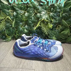 Merrell Womens Trail Glove 4 Purple Running Shoes Sneakers Size 9