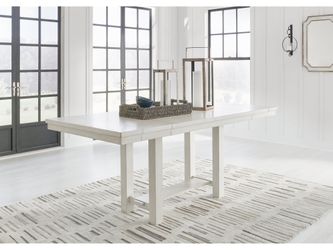 Robbinsdale Antique White Counter Height Extension Dining Room Table