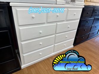 White nine drawer dresser pinewood cajonera Comoda nueva