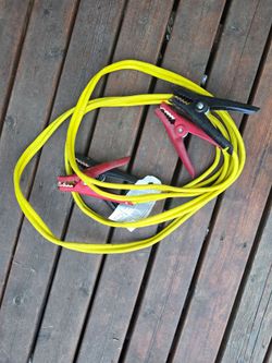 12 INCH HEAVY DUTY COMMERCIAL 8 GAUGE JUMPER CABLES