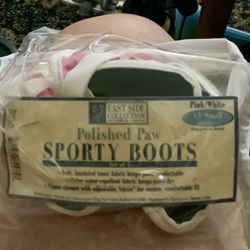 Sporty Boots For Your Puppy Extra Small For Tiny Dog Pink New 