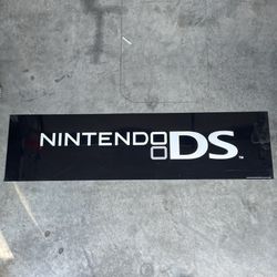 Authentic Nintendo DS Promo Store Display Sign Vintage