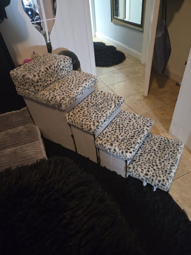 Dog Stairs Which Are Storage Bins As Well
