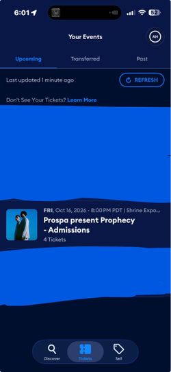 PROSPA TICKETS x4 (Friday 10/16) Shrine Expo