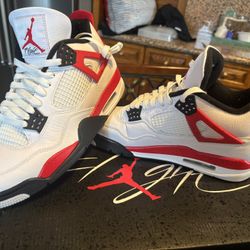 Jordan 4 Retro Red- Cement Size 10