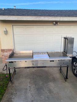 Commercial Stainless Steel Taco Cart