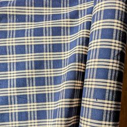 Fabric Material Roll Blue Checkerboard 