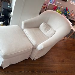 Chair with ottoman