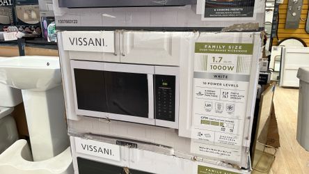 Vissani 1.7 cu. ft. 1000-Watt Over the Range Microwave in White