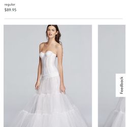 Wedding Dress Ball Gown Slip