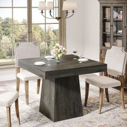 Grey Dining Table Square Farmhouse Style