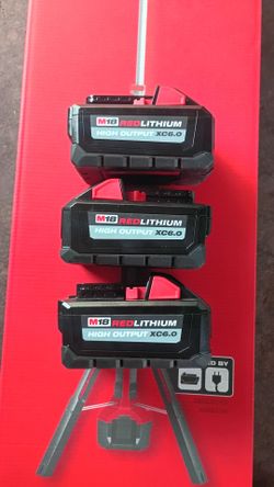 3 Milwaukee batteries 6ah $79 dollars each