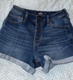 Women’s Hollister denim Shorts + Shirt Bundle