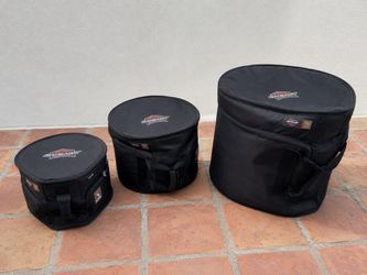 Deluxe Drum Cases – 3-Piece Set  by Ahead Armor. Excellent Condition