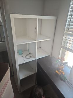White ikea book shelf