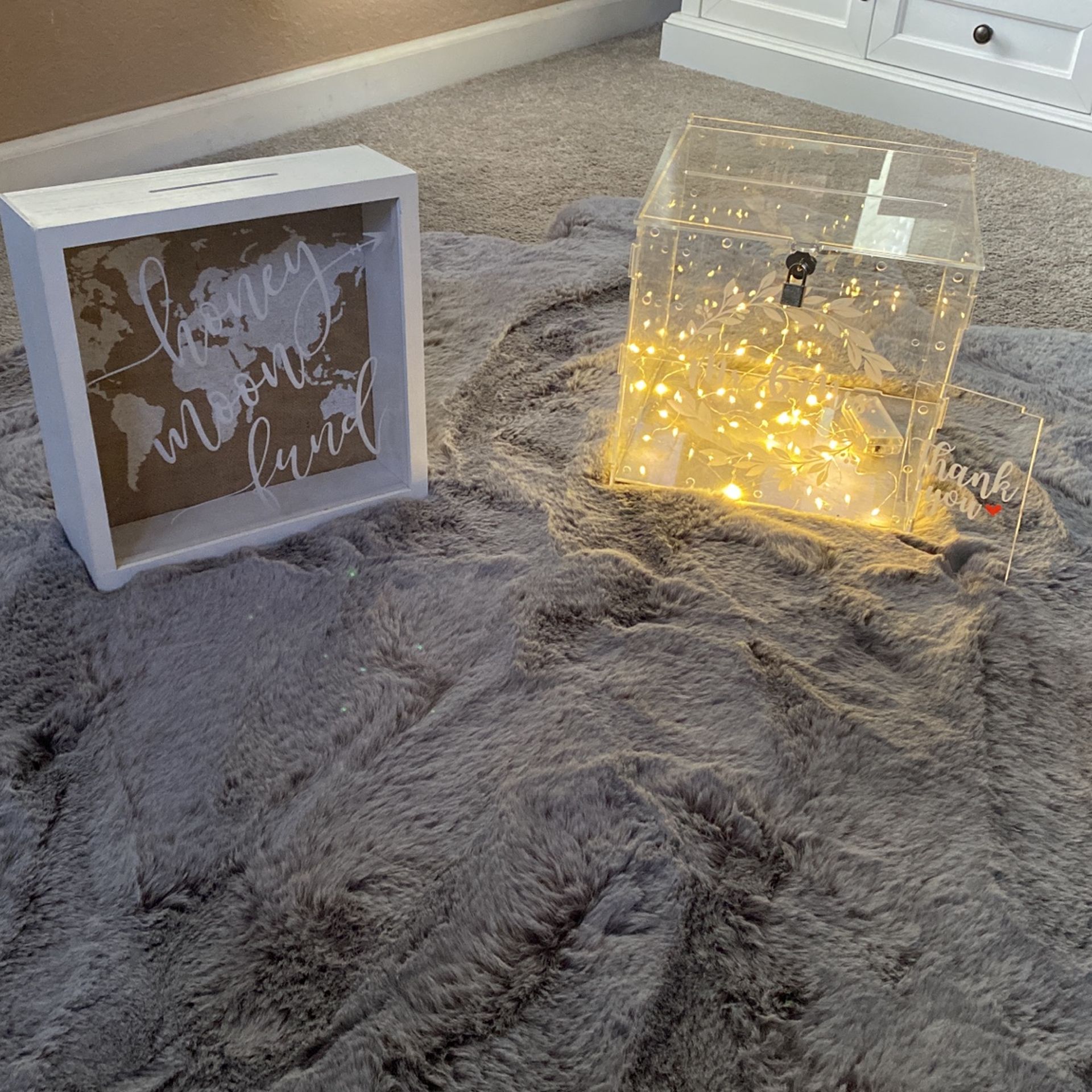 Gift Card Light Up Box/ Honey Moon Fund Box 