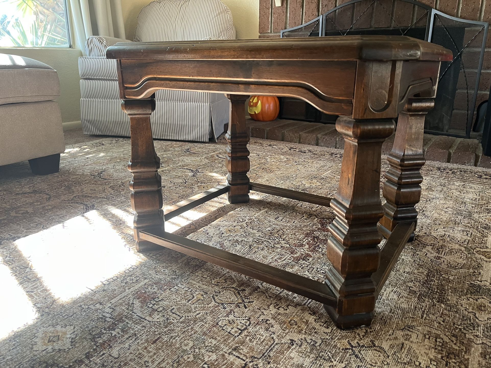 Wood Antique Side Table