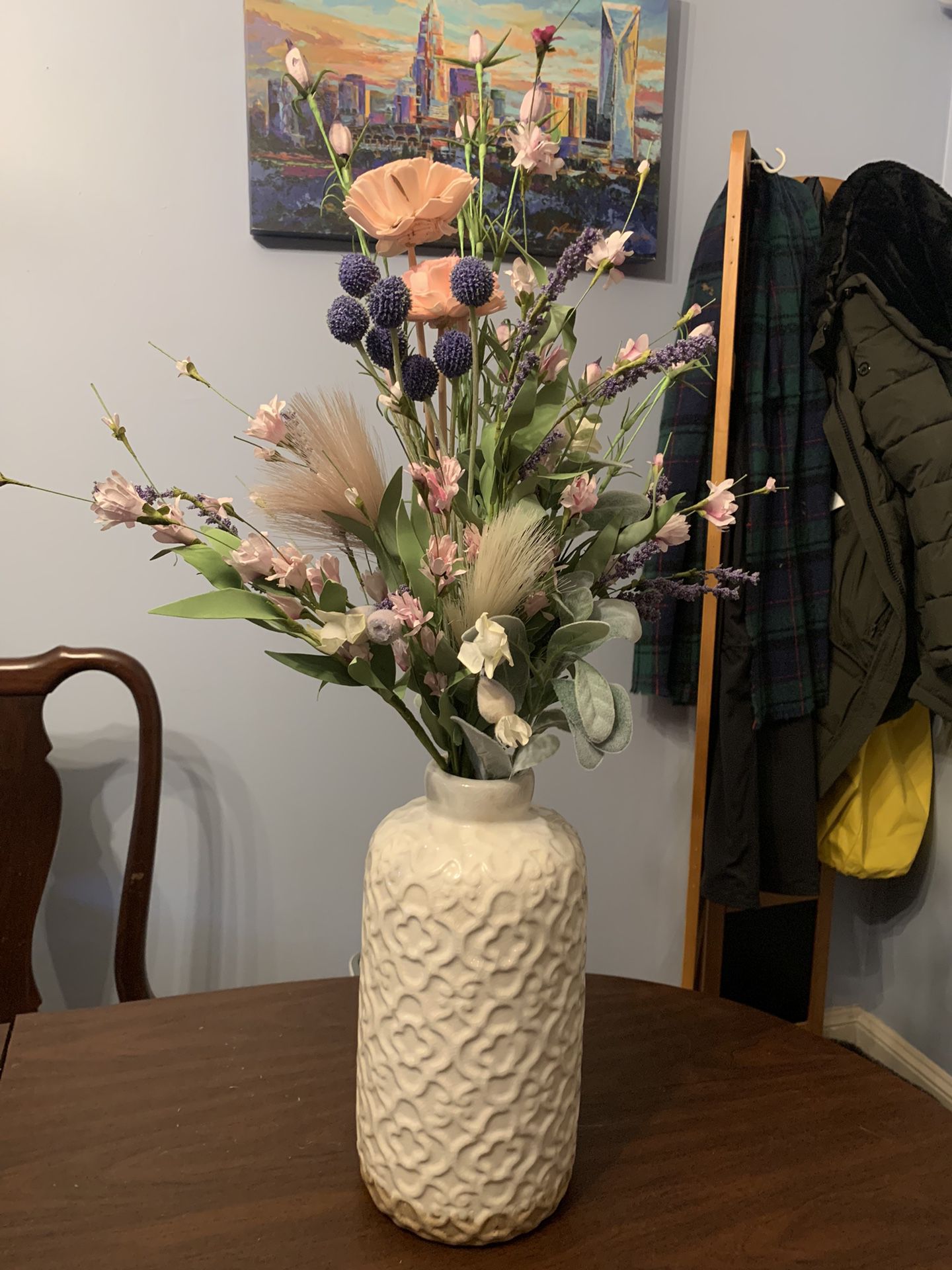 Artificial Flower Bundle With Vase