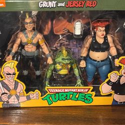 Neca TMNT Animated Series 2 Pack Grunt And Jersey Red