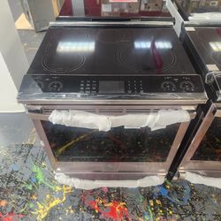 Ge Profile 30 Inch Induction Electric Range Convection Air Fry 
