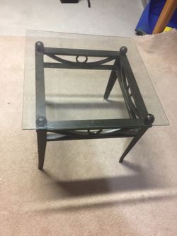 Glass End Table