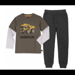 new boys Winter clothing With Tags kids size 5 adorable Caterpillar 2 piece long sleeve jogger set