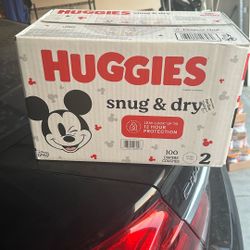 Huggies Size 2 100 Diapers 