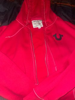 Red True Religion Big T  Hoodie
