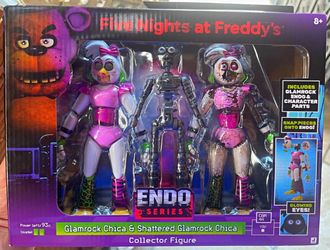 Five Nights at Freddy's Endo Series Glamrock Chica & Shattered Chica Figure