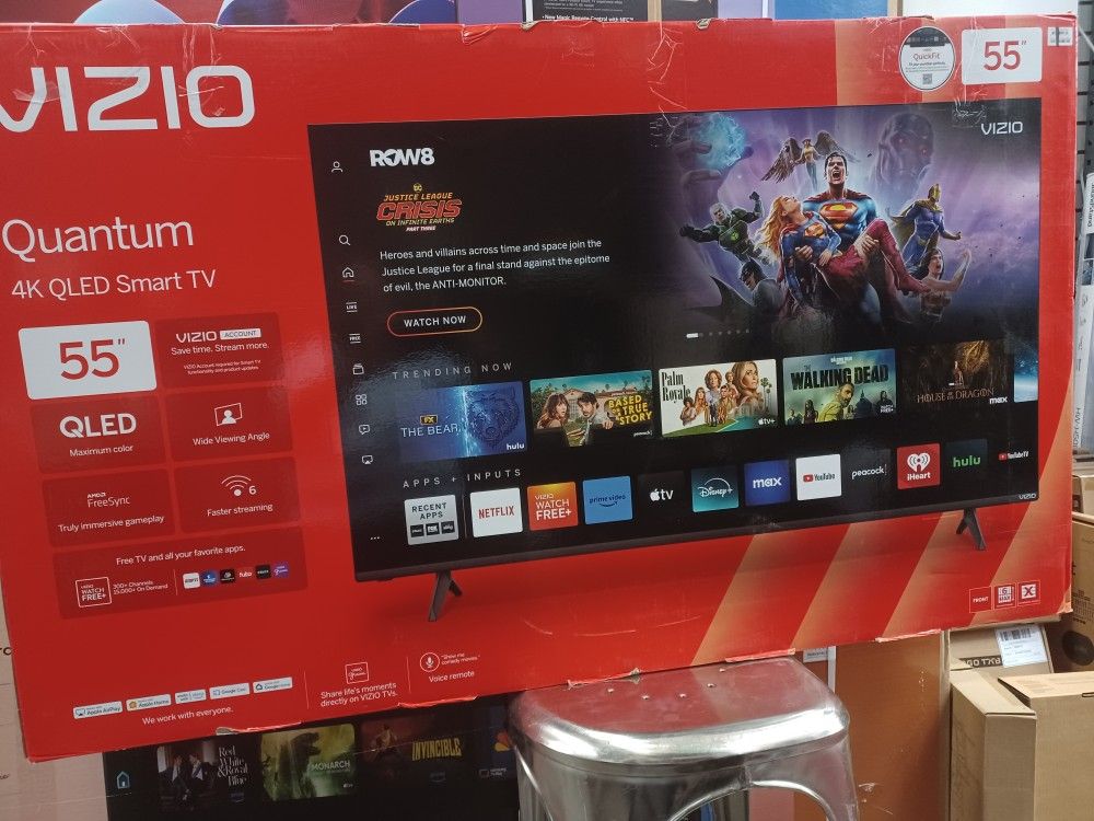 Best Deals. 55" Screen QLED By Vizio Smart 4k Ultra HDTV. Gaming Pro TV