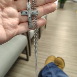 Stainless Steel Cross Necklace 