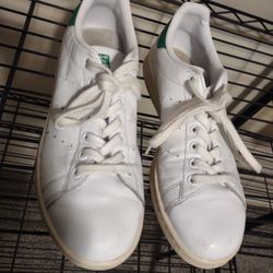 Rare Adidas Stan Smith Tennis Pro Green And White Size 9 Tennis Shoes