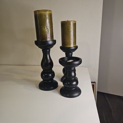 Candle holders with candles home decor 