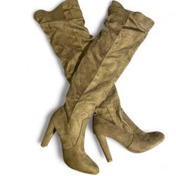 Tan Thigh High Boots 