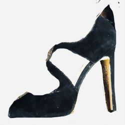 Pleaser Suede Sandals Size 12