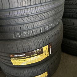 NEW SET OF TIRES HEDWAY 225 50 17 