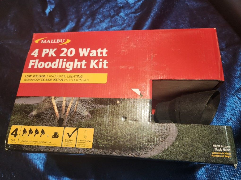 Malibu 4pk 20 Watt Floodlight Kit