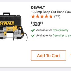Dewalt Band Saw Variable Speed New 