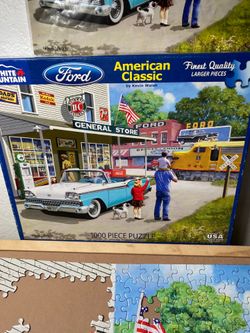 White Mountain Puzzle 1000 Larger Pieces Complete