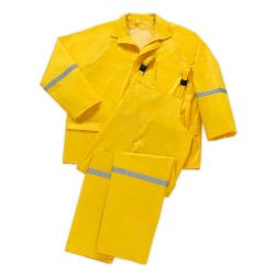 Large Yellow 3 piece rain suit